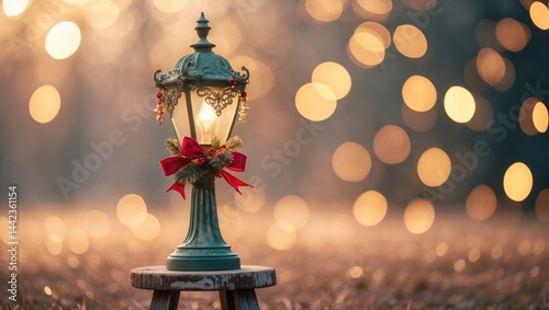 Lantern embellished for the festive occasion