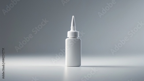 Super glue nozzle packaging captured in a close-up shot isolated on white
