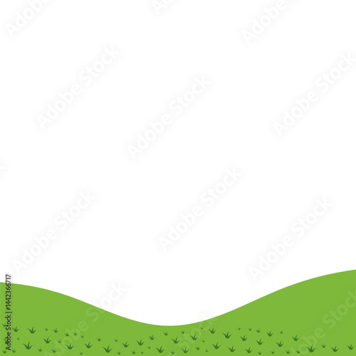Land with Grass Decoration