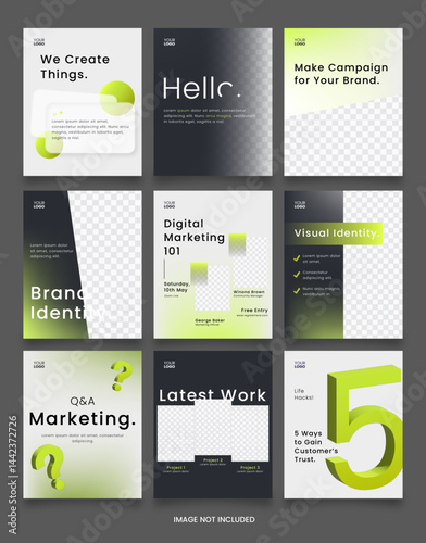 Marketing and Branding Concepts for Digital Campaigns New Size Instagram Social Media Template
