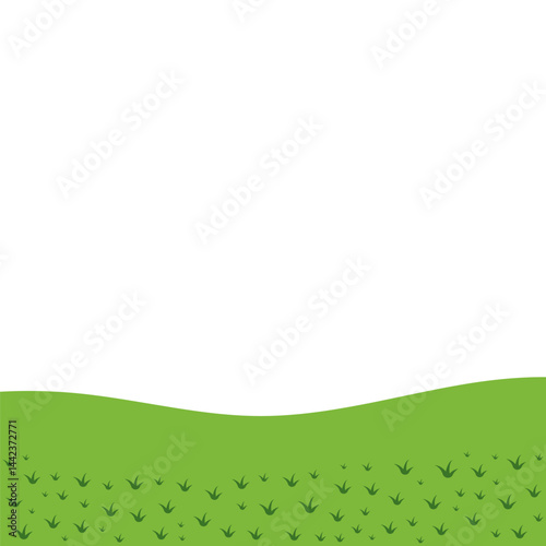 Land with Grass Decoration