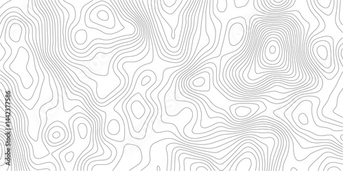 Abstract Topographic background. Geographic line map. Wavy pattern design. Paper texture imitation of a geographical map shades. Vector illustration.	