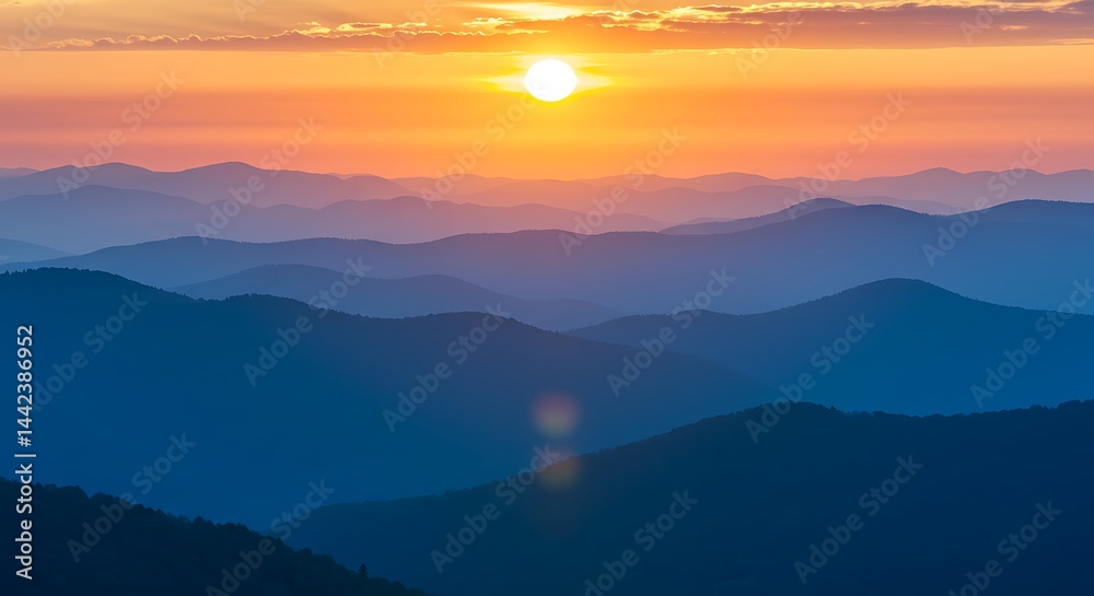 Obraz premium Golden Hour's Embrace AI Generated