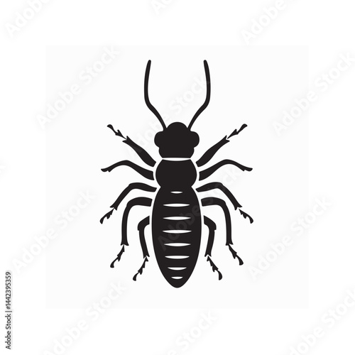 Termite Vector Images. Termite Minimalist Vector Design on white background.