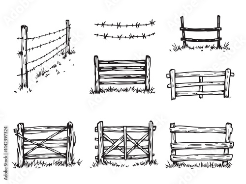 farm fencing illustration for rural property protection 