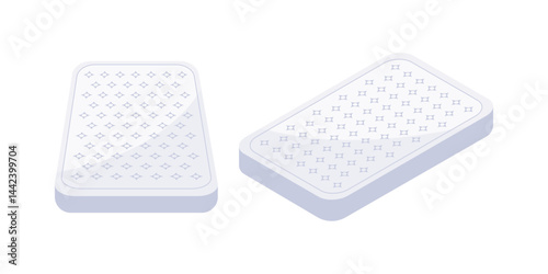 Comfortable mattress with dotted texture promoting healthy sleep and relaxation