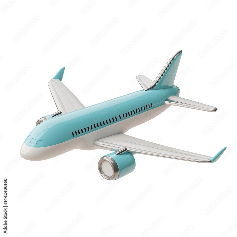 Model airplane in pastel colors sits on a white surface PNG image with transparent background Model airplane in pastel colors sits on a white surface PNG image with transparent background