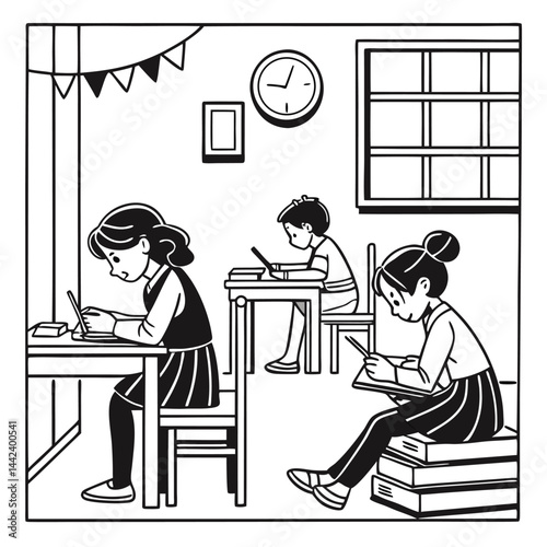 students in classroom