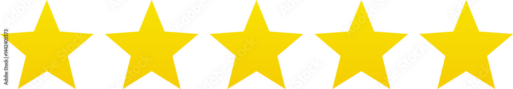 Star shape. Star icon. 5 Five Stars customer product rating review flat icon for apps and websites. Yellow star Rating symbol Star shape. Star icon. 5 Five Stars customer product rating review flat icon for apps and websites. Yellow star Rating symbol
