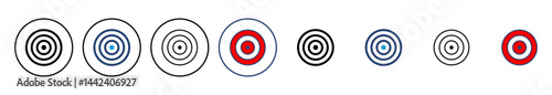 Target icon vector. goal icon vector. target marketing icon vector