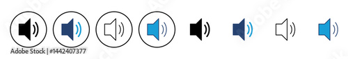 Speaker icon vector. volume icon vector. loudspeaker icon vector. sound symbol
