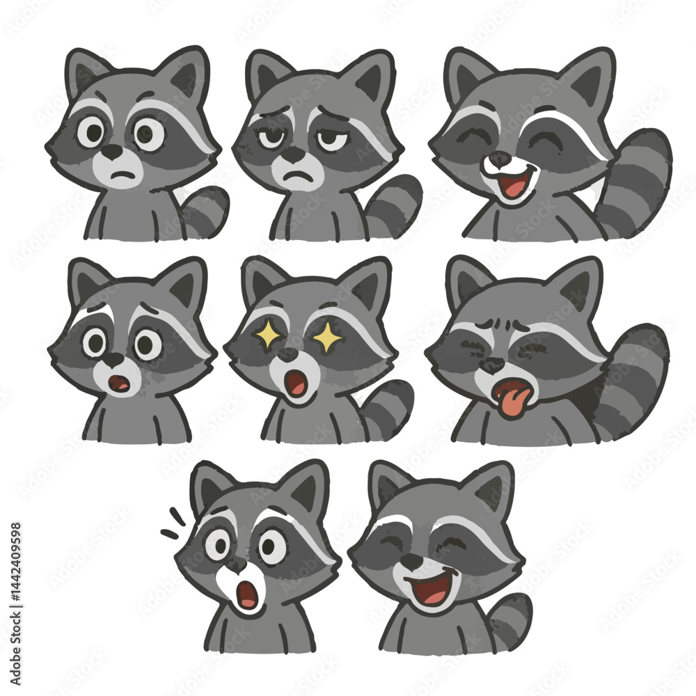 Raccoon emotions set icons cartoon vector
vector set collection cartoon animals illustration on white background
cartoon collection raccoon
Collection of 8 cartoon animals Raccoon emotions set icons cartoon vector
vector set collection cartoon animals illustration on white background
cartoon collection raccoon
Collection of 8 cartoon animals