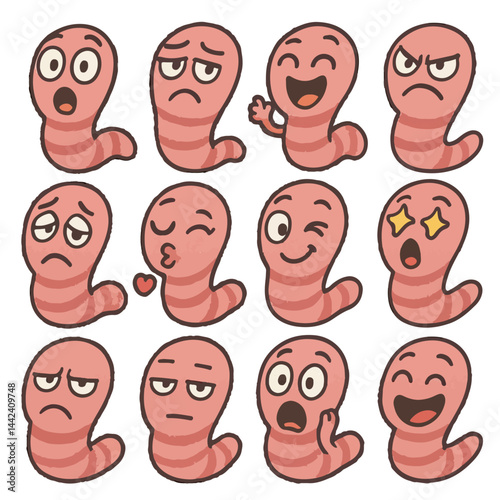 worm emotions set icons cartoon vector
vector set collection cartoon animals illustration on white background
cartoon collection worm
Collection of 12 cartoon animals