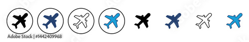 Plane icon vector. Airplane icon vector. Flight transport symbol. Travel illustration. Holiday symbol