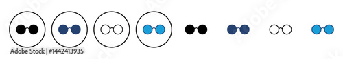 Glasses icon vector. Glasses vector icon