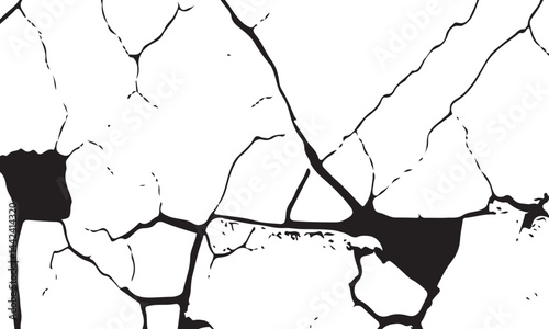 White black grey concrete wall, floor with cracks, texture background, cracked paint