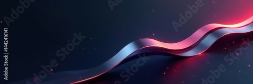 Obraz na płótnie Sleek silver abstract shapes on dark gradient Modern business card vector design , illustration, print template w salonie