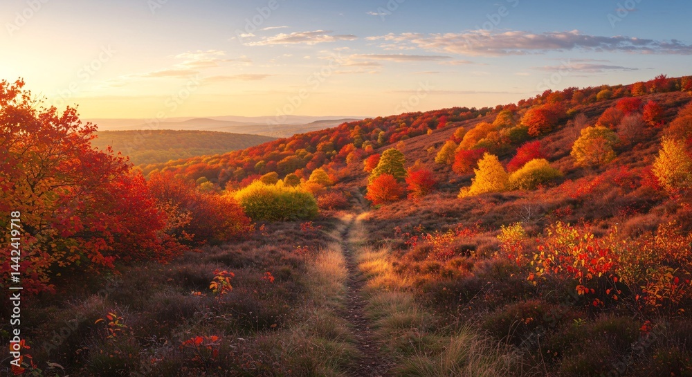Obraz premium Pan-European Alps in peak autumn color