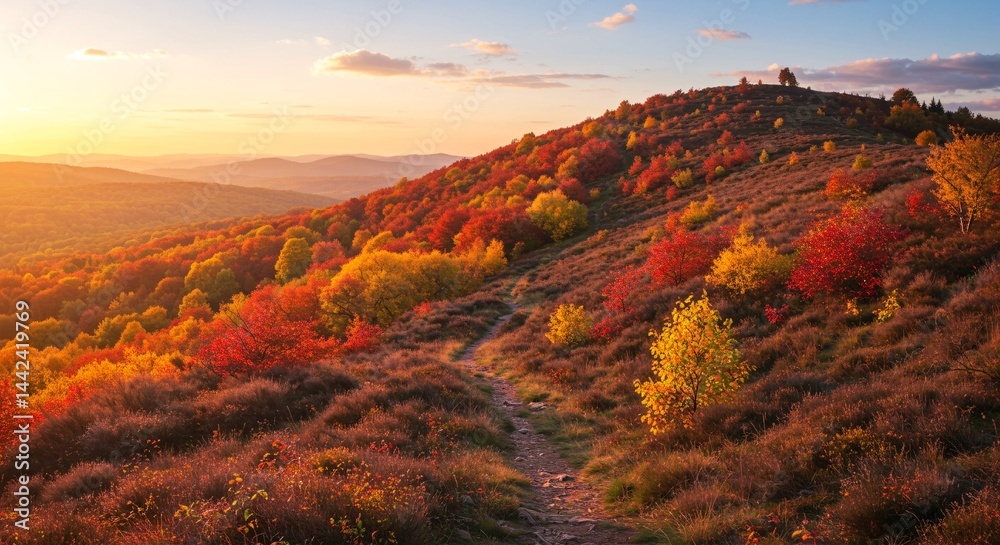 Obraz premium Pan-European Alps in peak autumn color