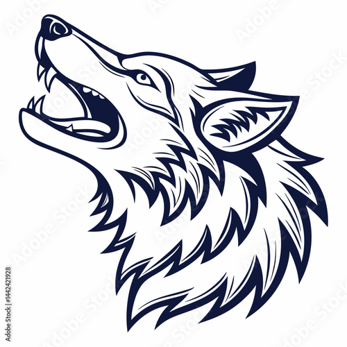 wolf vinyl ready vector