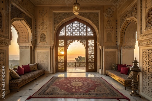 interior of a mosque in istanbul turkey