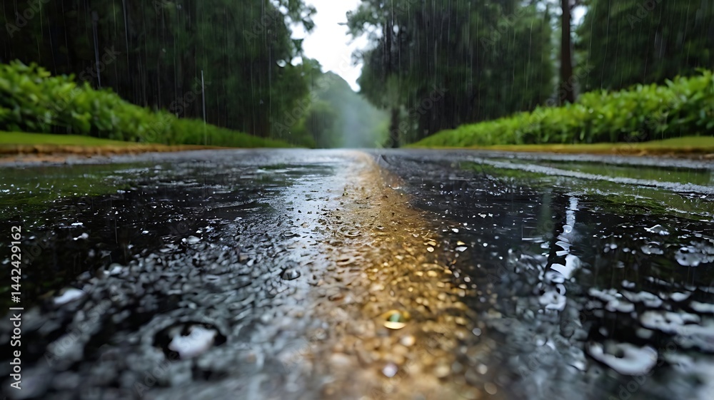 Fototapeta premium Behold enhanting spectacle of rains artistry
