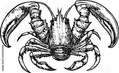 Vintage Lobster Illustration