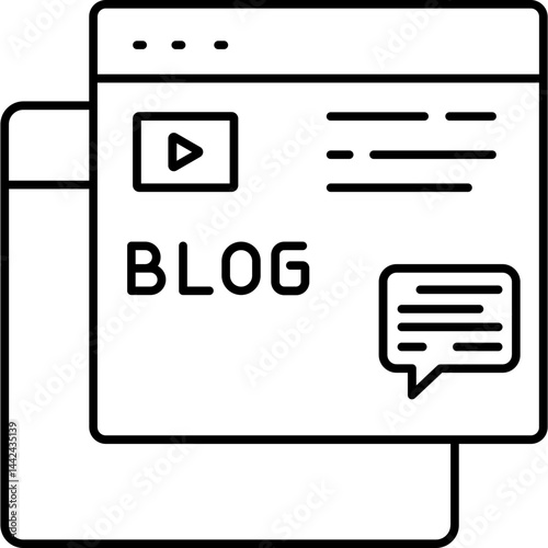 Blogging     SVG Icon
