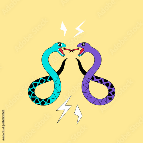 Two snakes