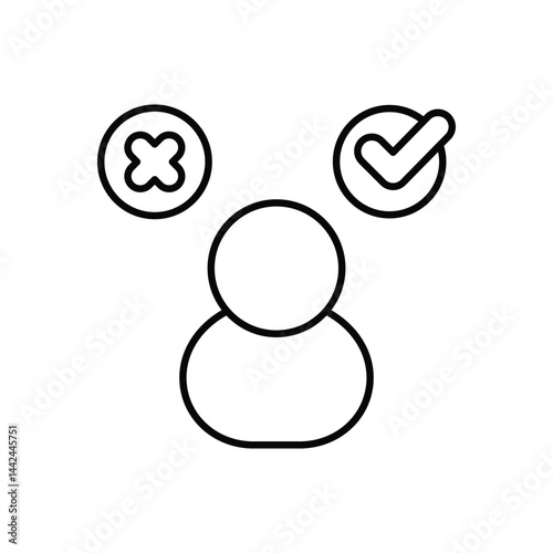 Decision Making Vector icon