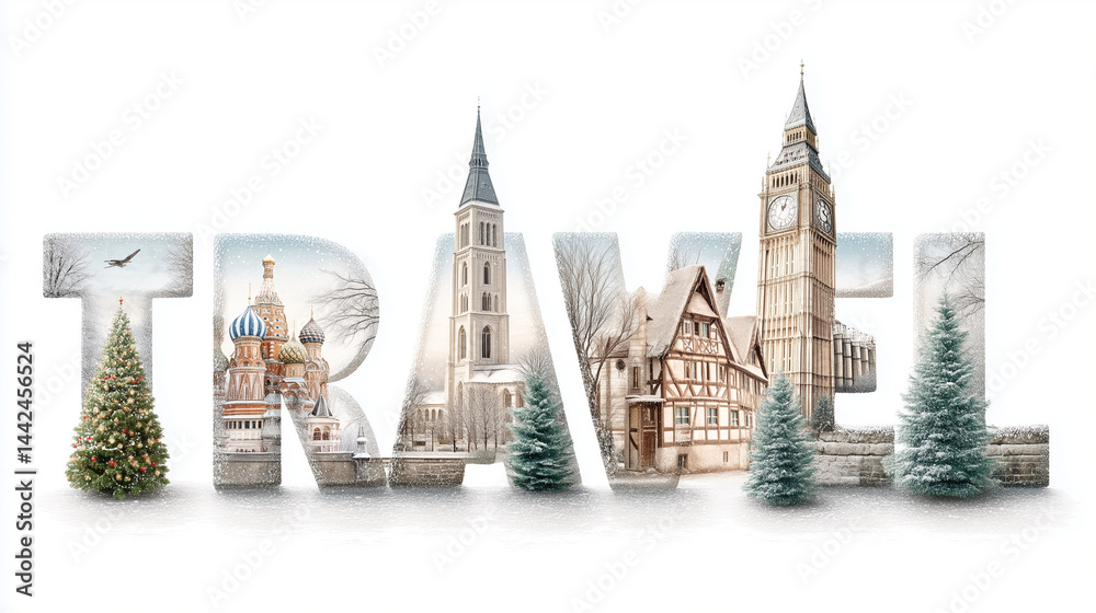 Obraz premium travel illustration