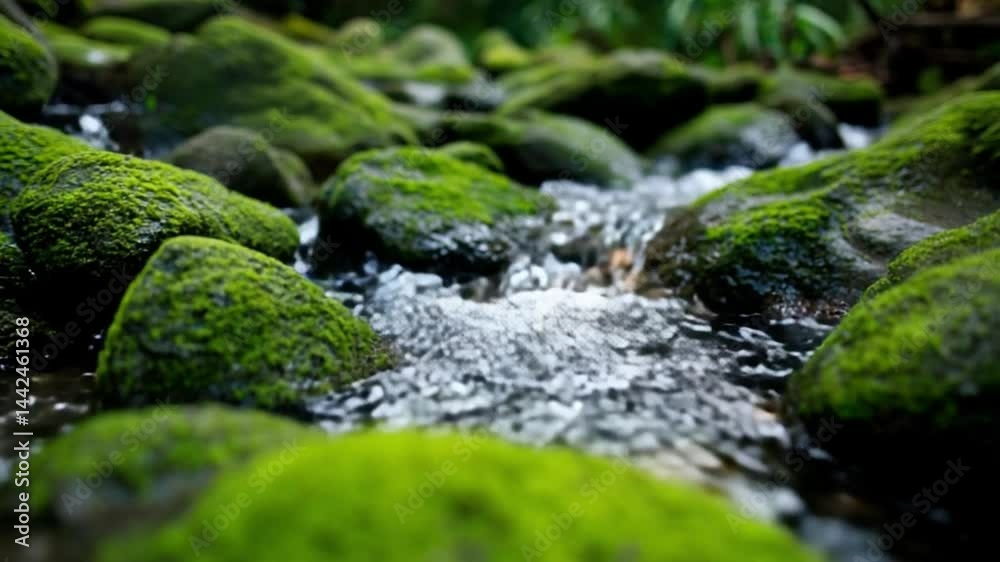 森の落ち着く川のせせらぎ 森の落ち着く川のせせらぎ