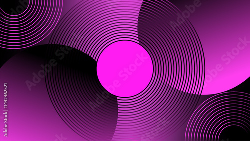 Contemporary Magenta Waves