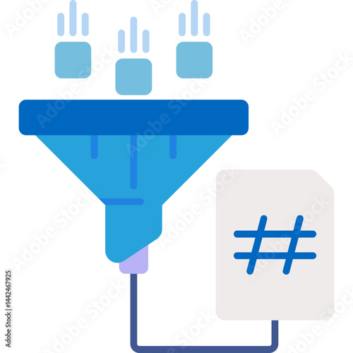 Cryptographic Hashing Icon