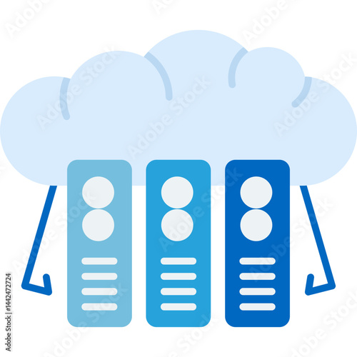 Cloud HPC Cluster Icon