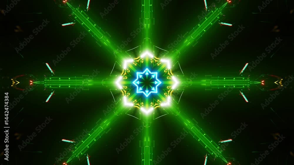 Kaleidoscope video background for VJ