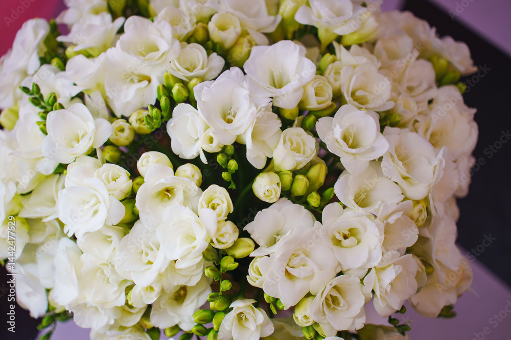 Obraz premium Elegant white flowers arranged beautifully for a special occasion