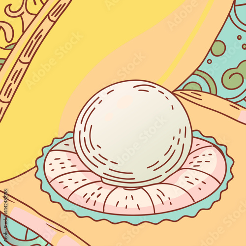 vector illustration of pearl