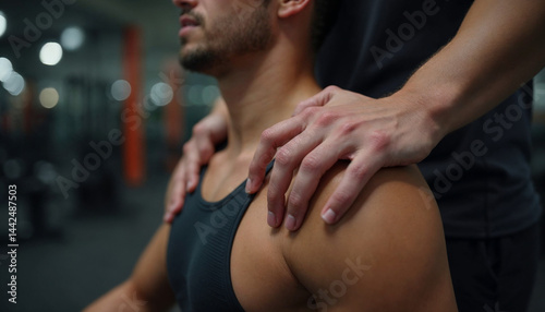 young man in a gym