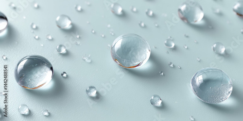 Wallpaper Mural A beautifully rendered graphic of macro photography of fresh water droplets, ideal for creative, commercial, or editorial purposes. Torontodigital.ca