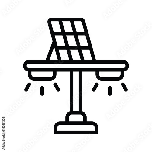 Get this amazing linear style icon of solar lights