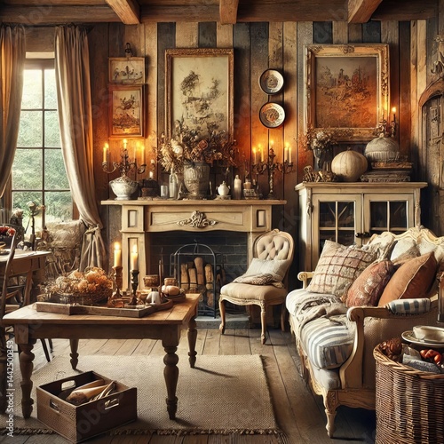 French vintage inspired accents