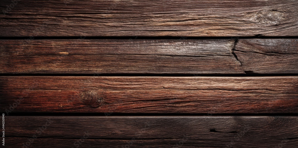 Fototapeta premium The background features a dark wooden texture, a rustic three-dimensional wood texture, and a modern wooden facing