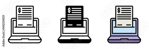 Digital Invoice is an electronic document issued to request payment for goods or services via email or apps.