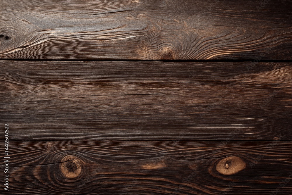 Fototapeta premium Walnut tree texture, when viewed up close, and the expansive walnut wood texture in the background, are examples of how walnut veneer is often applied in luxury finishes