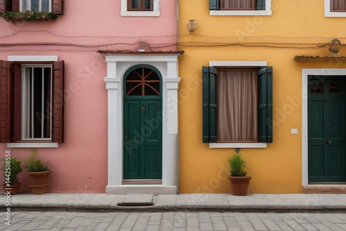 Colorful window Burano island