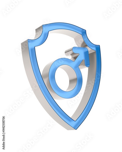 symbol males into hield on ...
