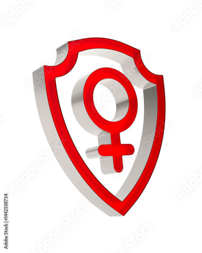 symbol females into hield o...