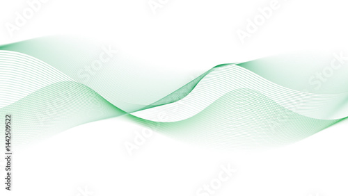 Minimalist Flowing Wave Pattern with Smooth Curves
