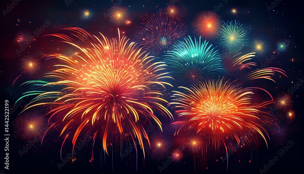 Naklejka premium happy new year, new year's eve, silvester, new year, celebration greeting card, new year ca